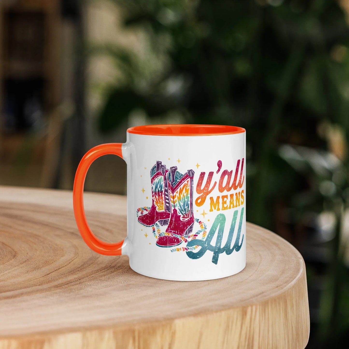 Y’all Means All Ceramic Mug, Mugs, Rebel Girl Rampage