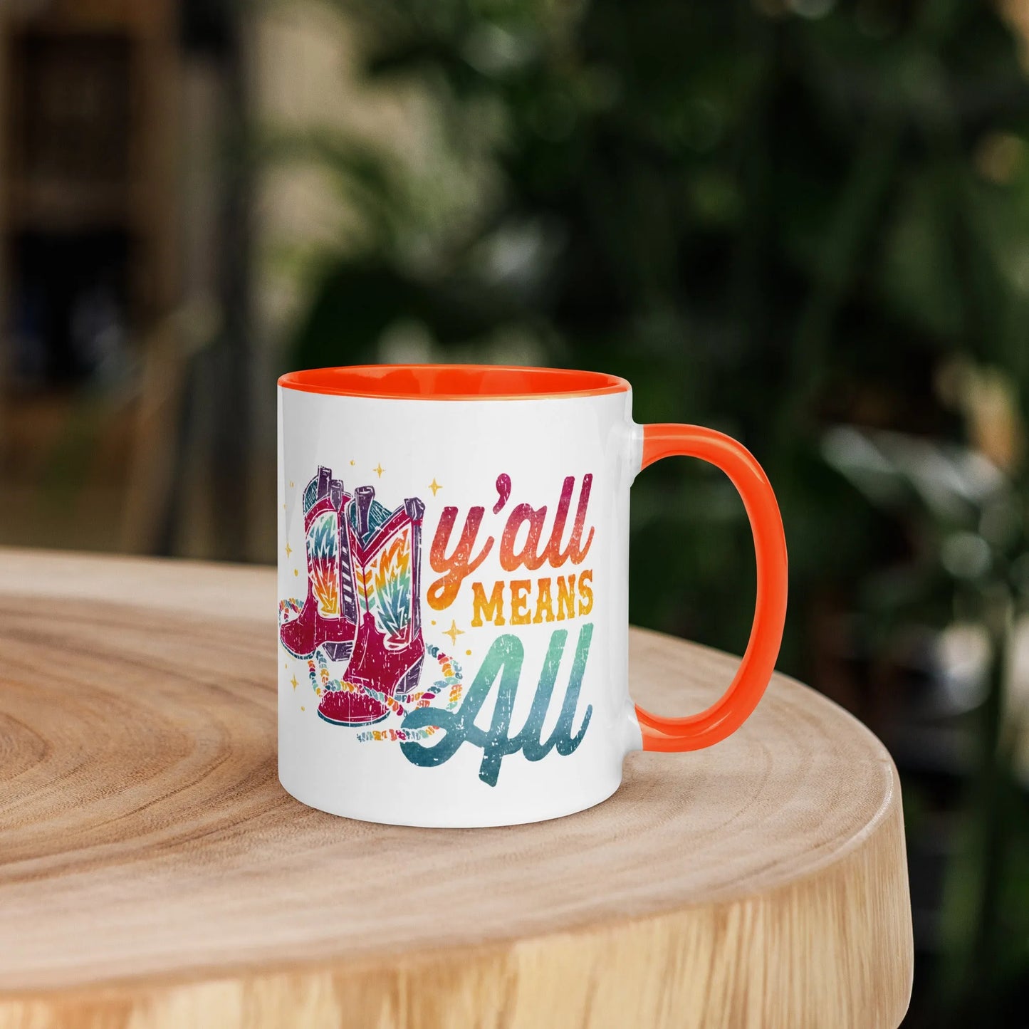 Y’all Means All Ceramic Mug, Mugs, Rebel Girl Rampage