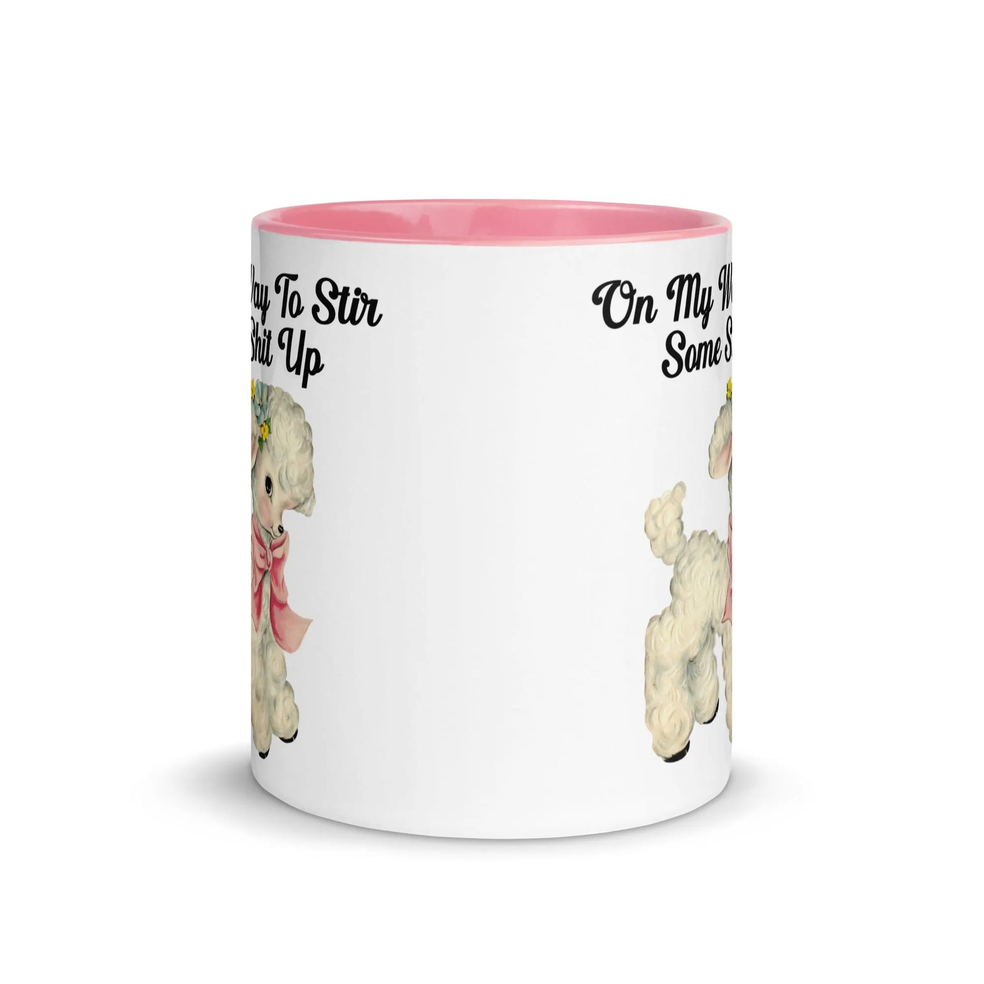 Stir It Up Ceramic Coffee Mug, Cute lamb, Sassy, cottage core, cute core , Start some shit, Rebel Girl Rampage