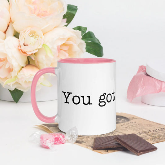 You got this, slut inspirational empowering morning affirmation ceramic coffee mug with color inside. Rebel Girl Rampage