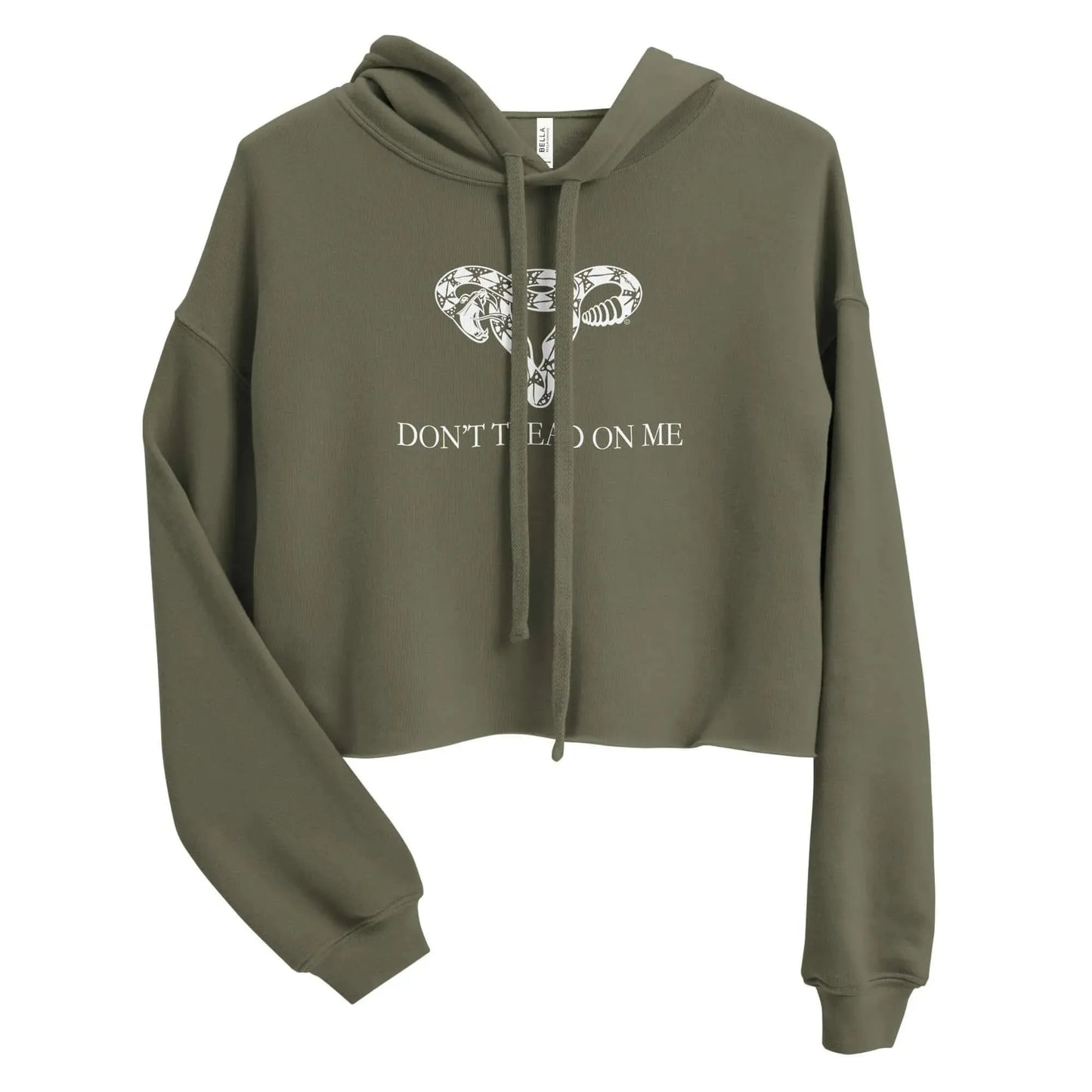 Don’t Tread On Me Uterus Crop Hoodie Abortion rights