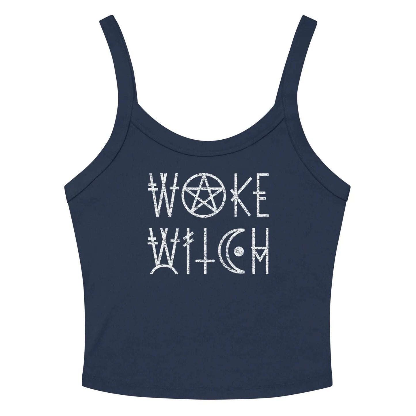 Woke Witch crop tank top, woke, liberal, witchy, feminism, Rebel Girl Rampage