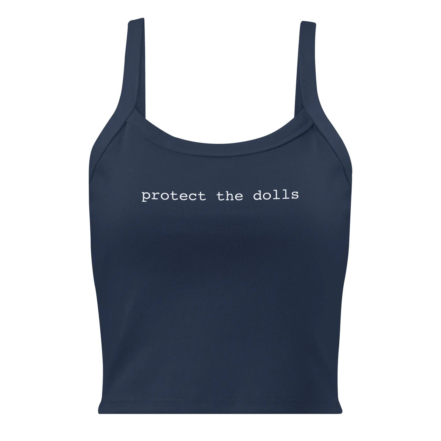 Protect The Dolls Women’s Crop Micro-Rib Tank Top, LGBTQ Fundraiser Shirt, Robe; Girl Rampage