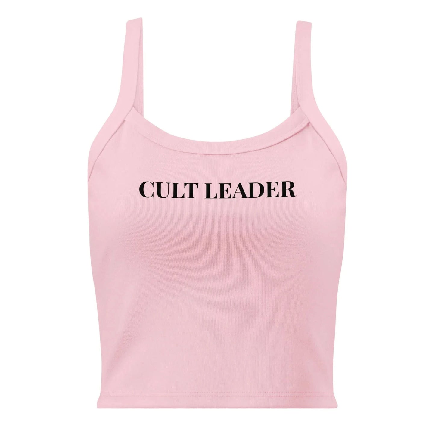 Cult Leader Women’s Crop Micro Rib Tank Top, witchy yoga girl, Sassy designs, Rebel Girl Rampage
