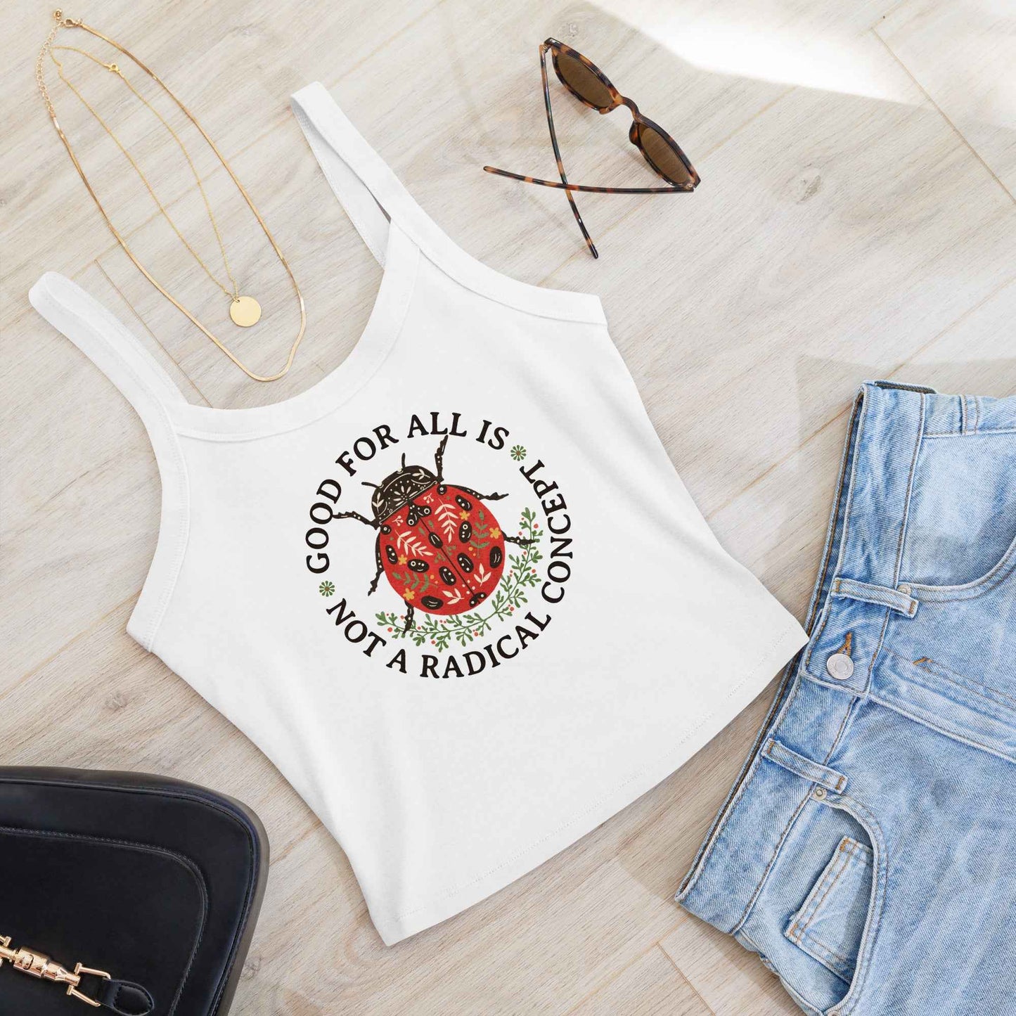 Good For All Ladybug Crop Tank Top