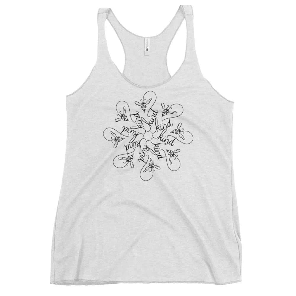 Bee Kind Mandala Racerback Tank, Tank Tops, Shirts & Tops, Nicole Bizzarro, Pets, Rebel Girl Rampage