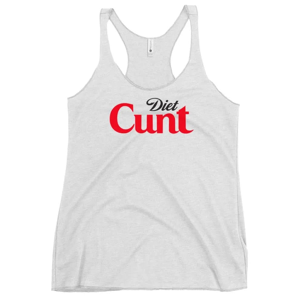 Diet C*nt Racerback Tank, Rebel Girl Rampage, Tank Tops, Shirts & Tops, Designs by Annie