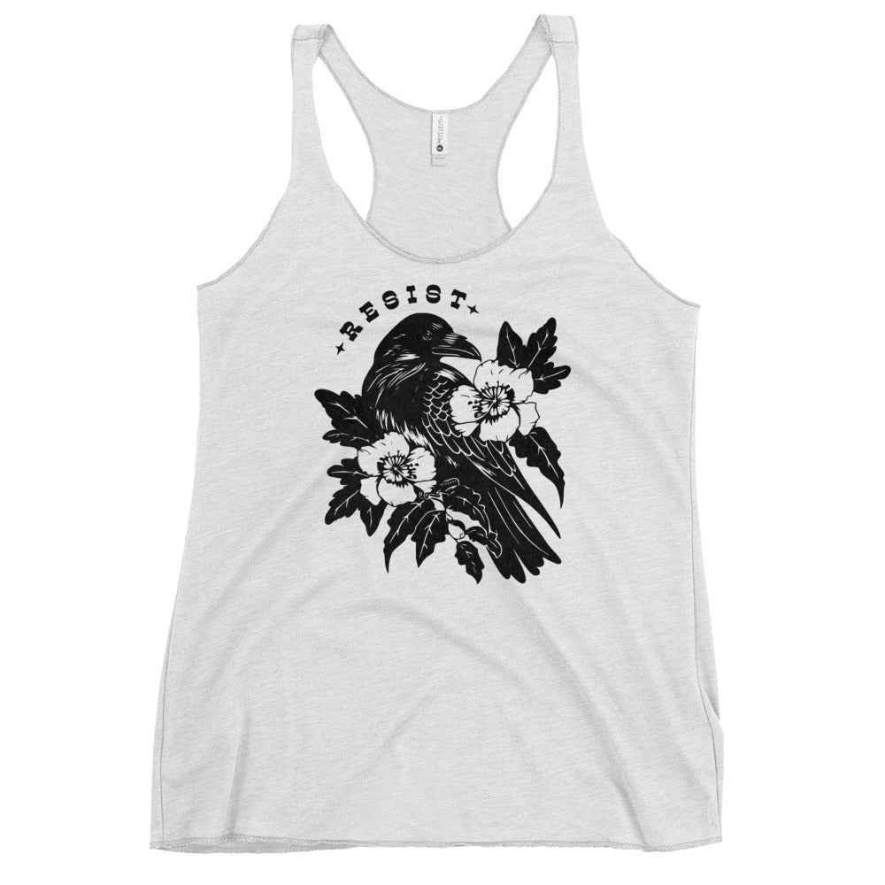 Resist Crow Racerback Tank