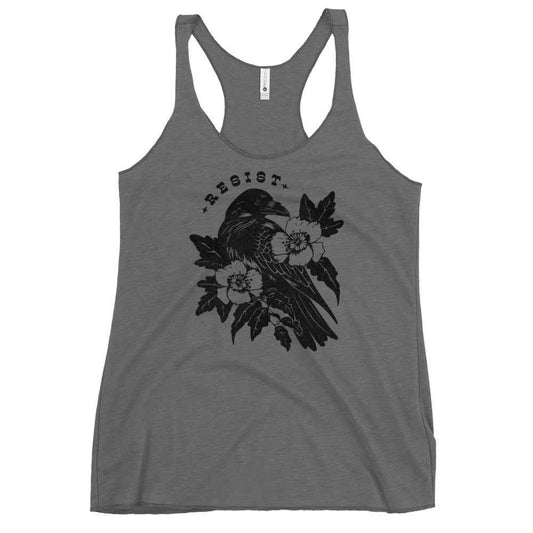 Resist Crow Racerback Tank