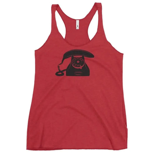 Retro Banana Phone Racerback Tank - Rebel Girl Rampage