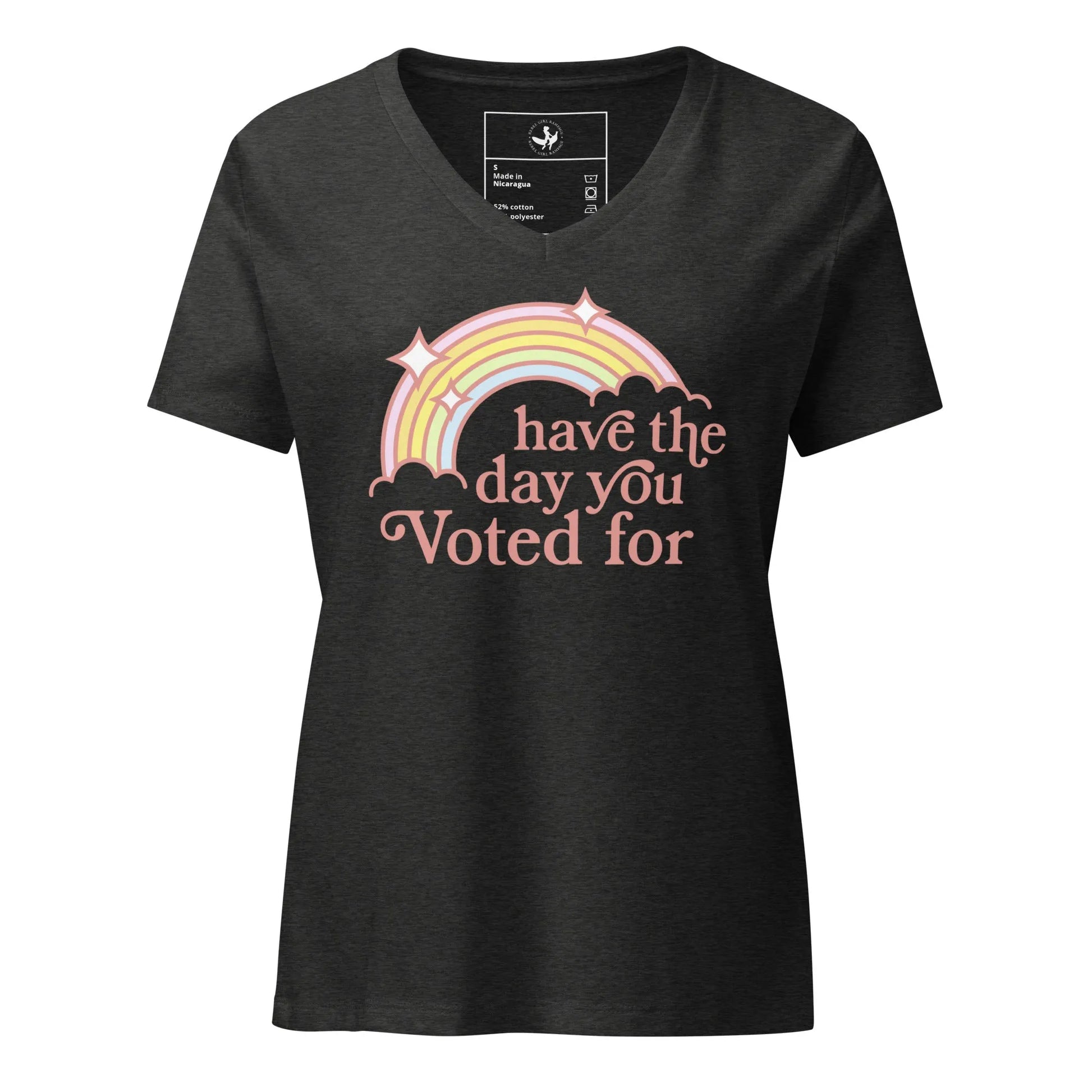 Have The Day You Voted For Women’s V-Neck T-Shirt, Anne Lesniak, Rebel Girl Rampage