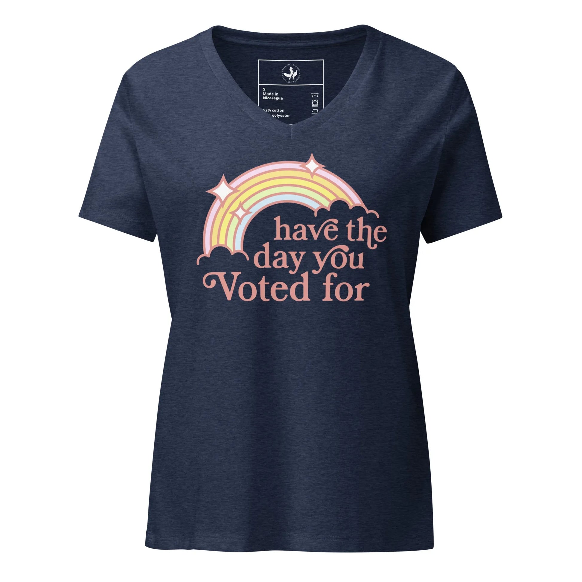Have The Day You Voted For Women’s V-Neck T-Shirt, Anne Lesniak, Rebel Girl Rampage