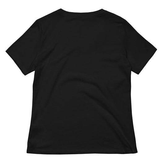 Little Ray of Pitch Black letter graphic on a black v-neck t shirt, moody, witchy, spooky season, funny, little ray of sunshine, Rebel Girl Rampage