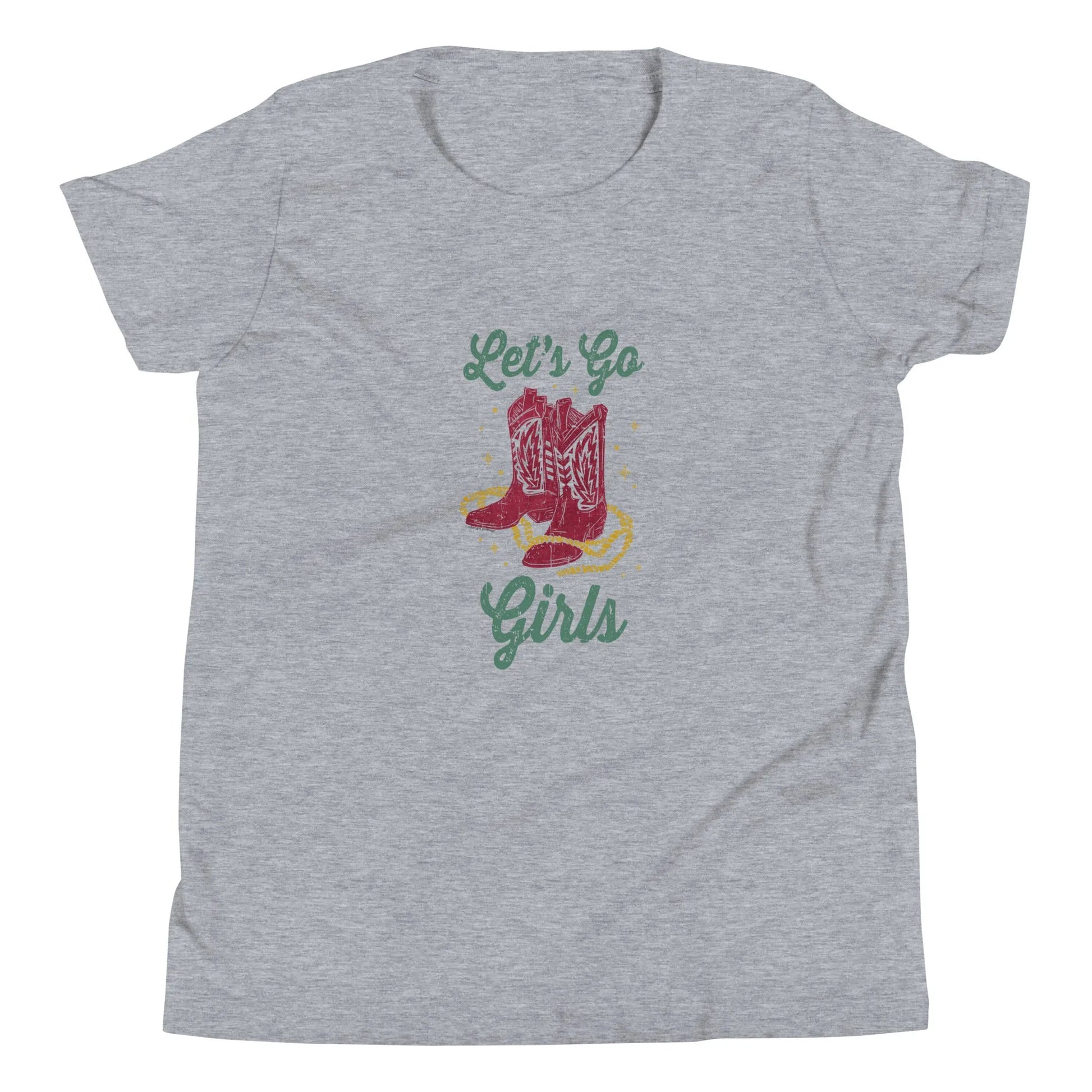 Let’s Go Girls Western Cowgirl Boots youth Texas Country T-Shirt Rebel Girl Rampage