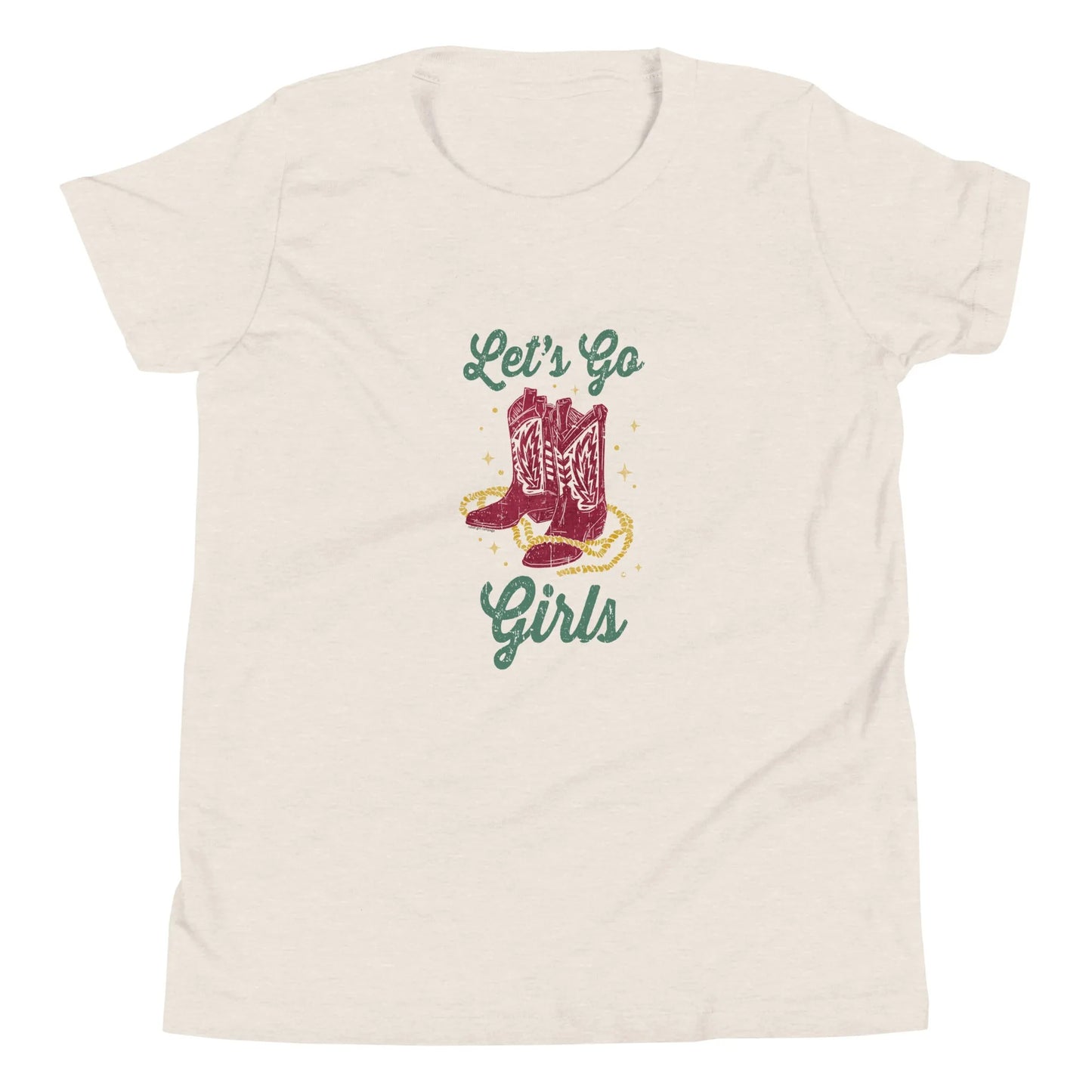 Let’s Go Girls Western Cowgirl Boots youth Texas Country T-Shirt Rebel Girl Rampage