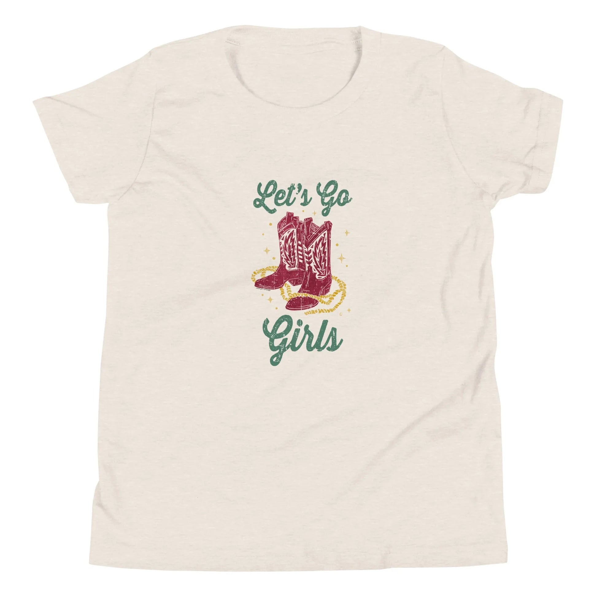 Let’s Go Girls Western Cowgirl Boots youth Texas Country T-Shirt Rebel Girl Rampage