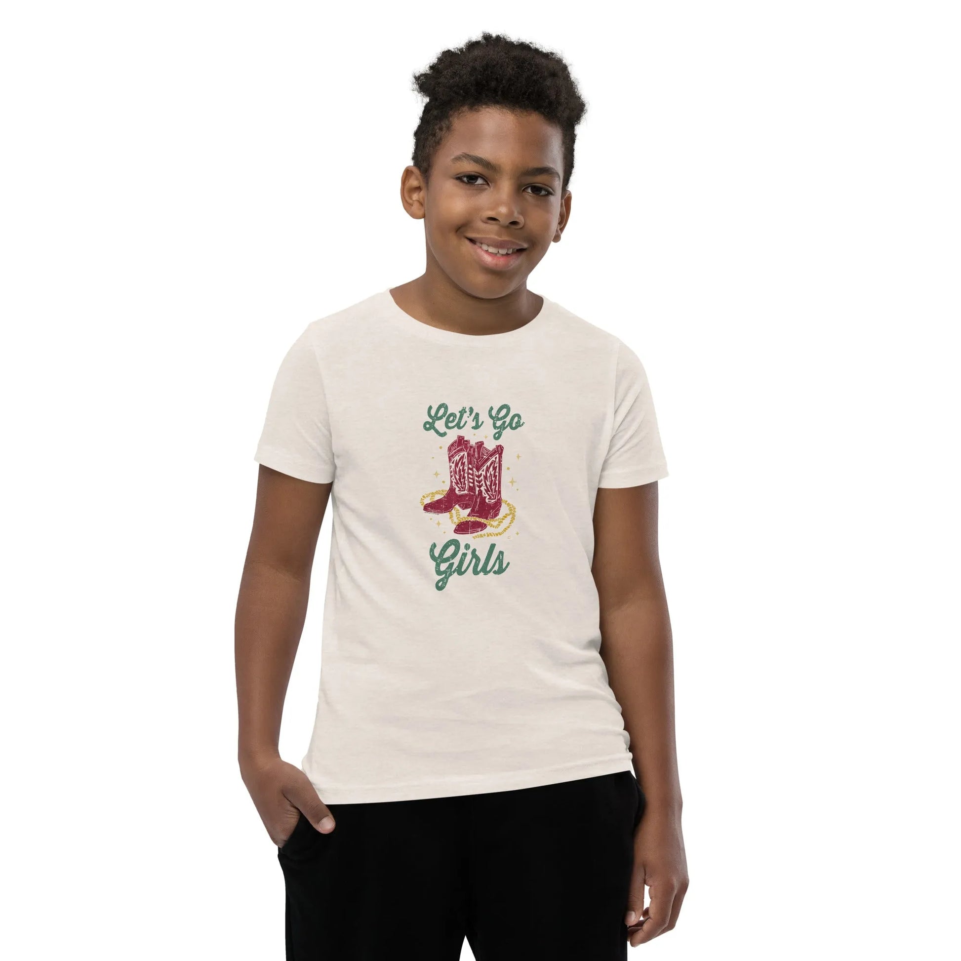 Let’s Go Girls Western Cowgirl Boots youth Texas Country T-Shirt Rebel Girl Rampage