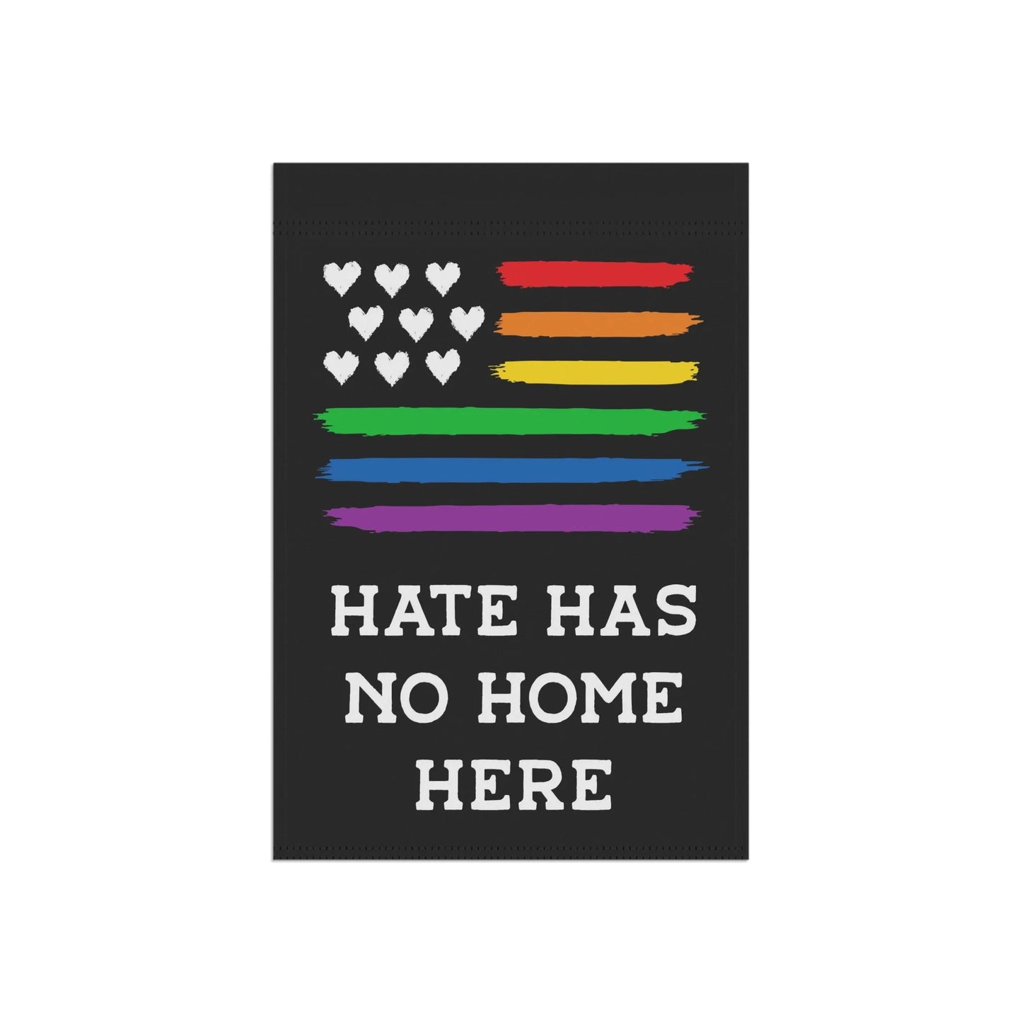 Hate Has No Home Here Garden Flag, Rebel Girl Rampage, Home Decor, Flags, Designs By Annie, Pride