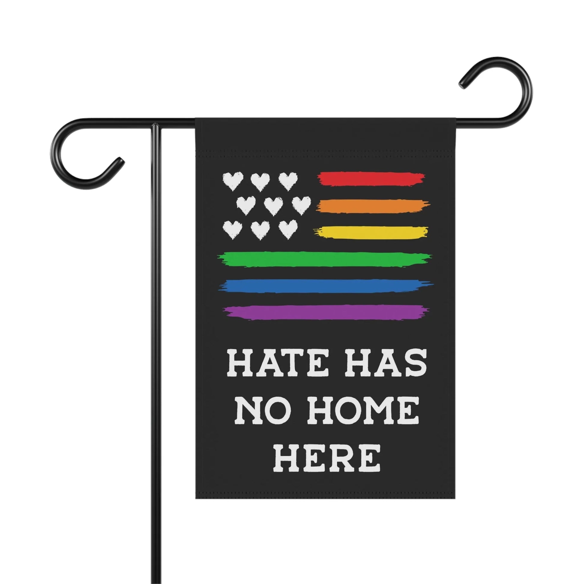 Hate Has No Home Here Garden Flag, Rebel Girl Rampage, Home Decor, Flags, Designs By Annie, Pride