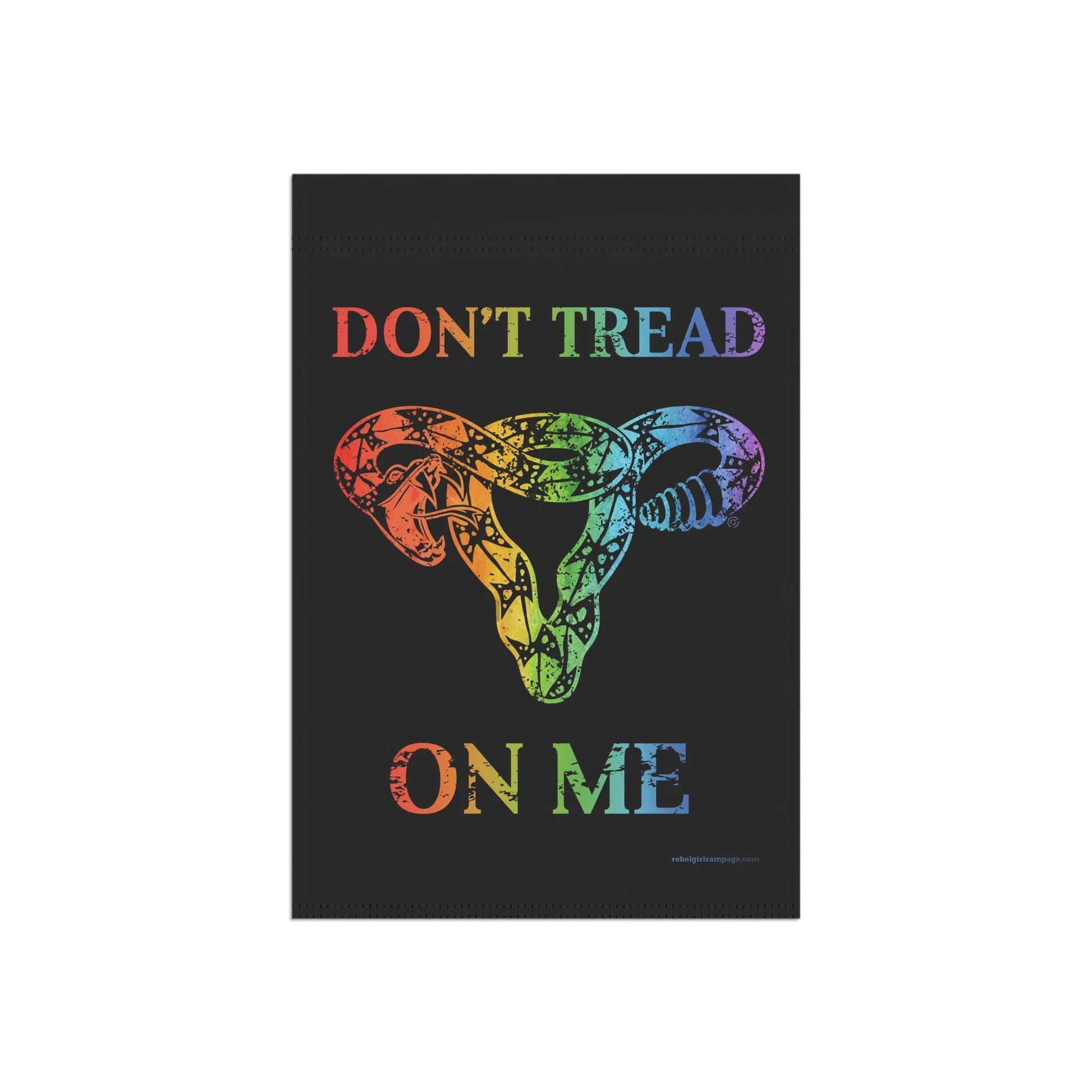 Don’t Tread On Me Rainbow Pride Uterus, Rebel Girl Rampage, Home Decor