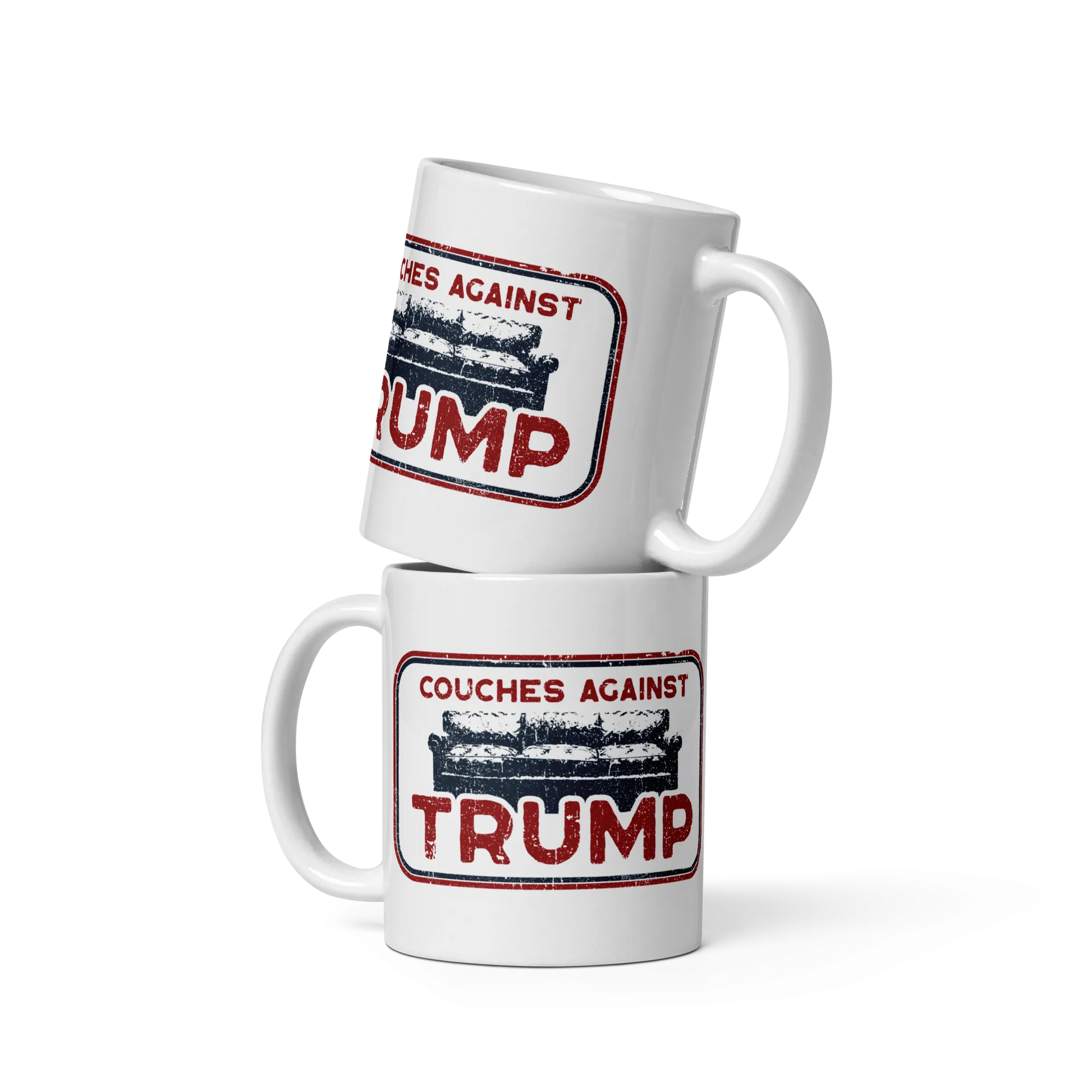 Couches Against Trump Ceramic Mug, Rebel Girl Rampage, Mugs, Home, Designs by Annie