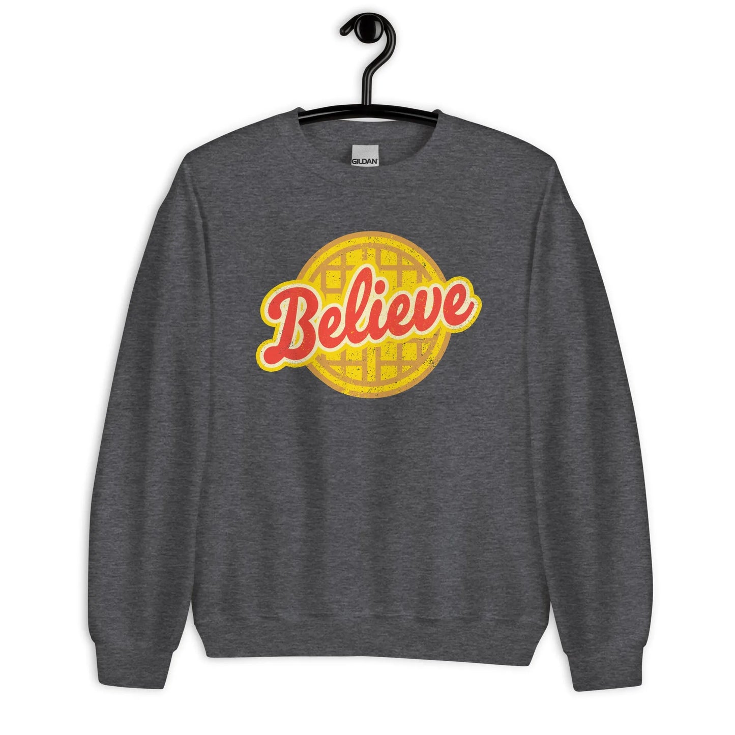 Believe Stranger things  Unisex grey Sweatshirt, finale, fandom, true fan, eleven, Rebel Girl Rampage