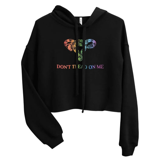 Don’t Tread On Me snake uterus pro choice women’s rights roe Vs wade cropped hoodie rainbow LGBTQ pride, Rebel Girl Rampage