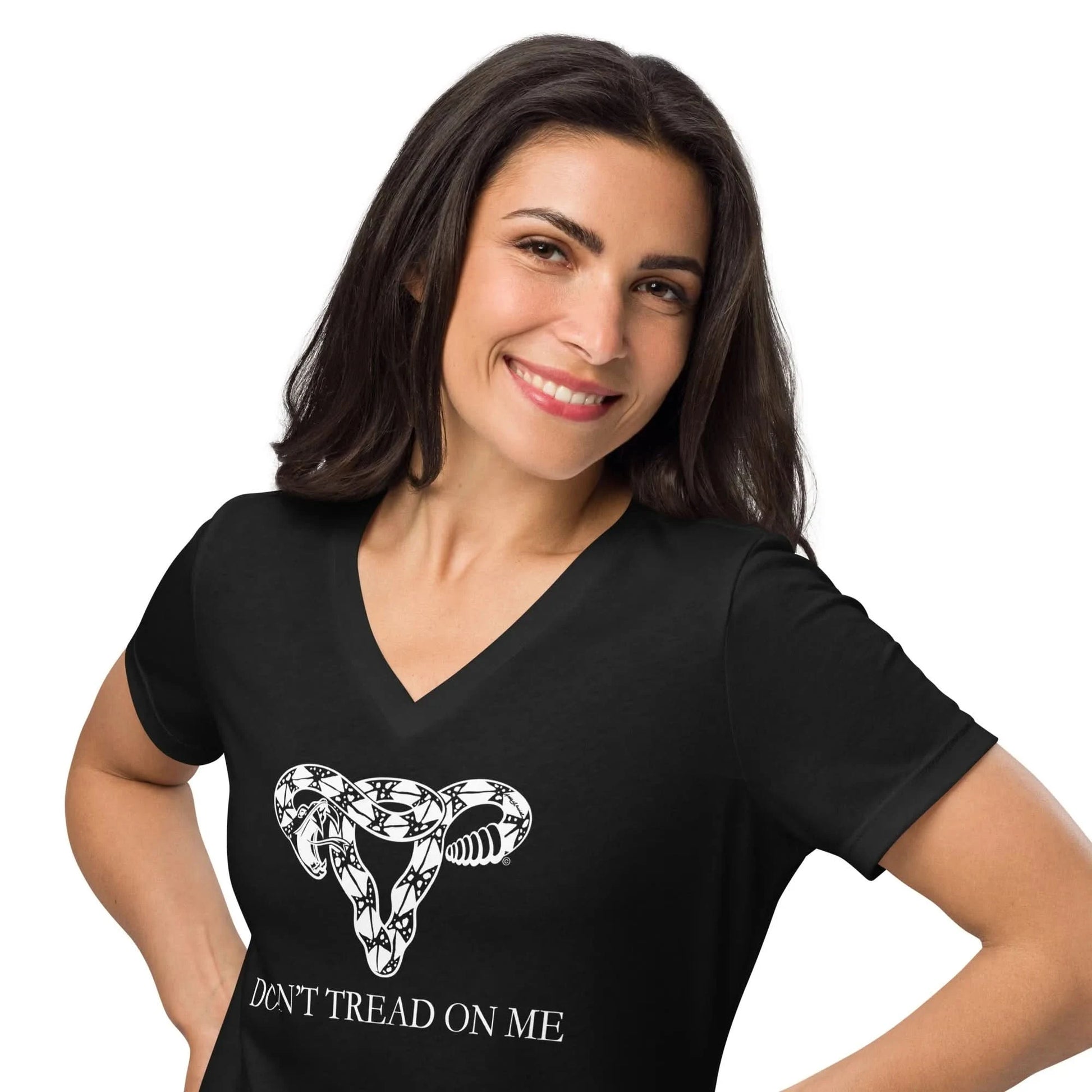 Don't tread on me rattlesnake uterus graphic t shirt, women's rights, reproductive rights, my body my choice, Rebel Girl Rampage