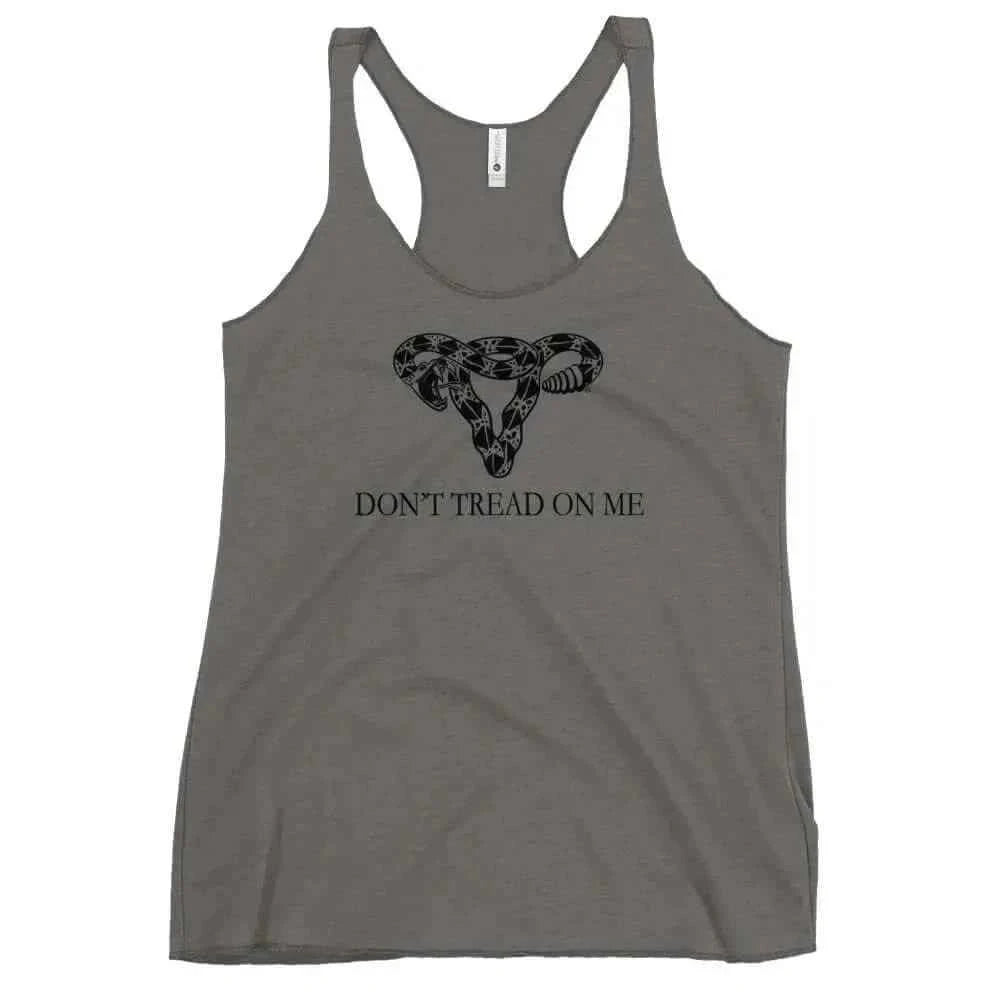 Don’t Tread On Me Uterus Racerback Tank