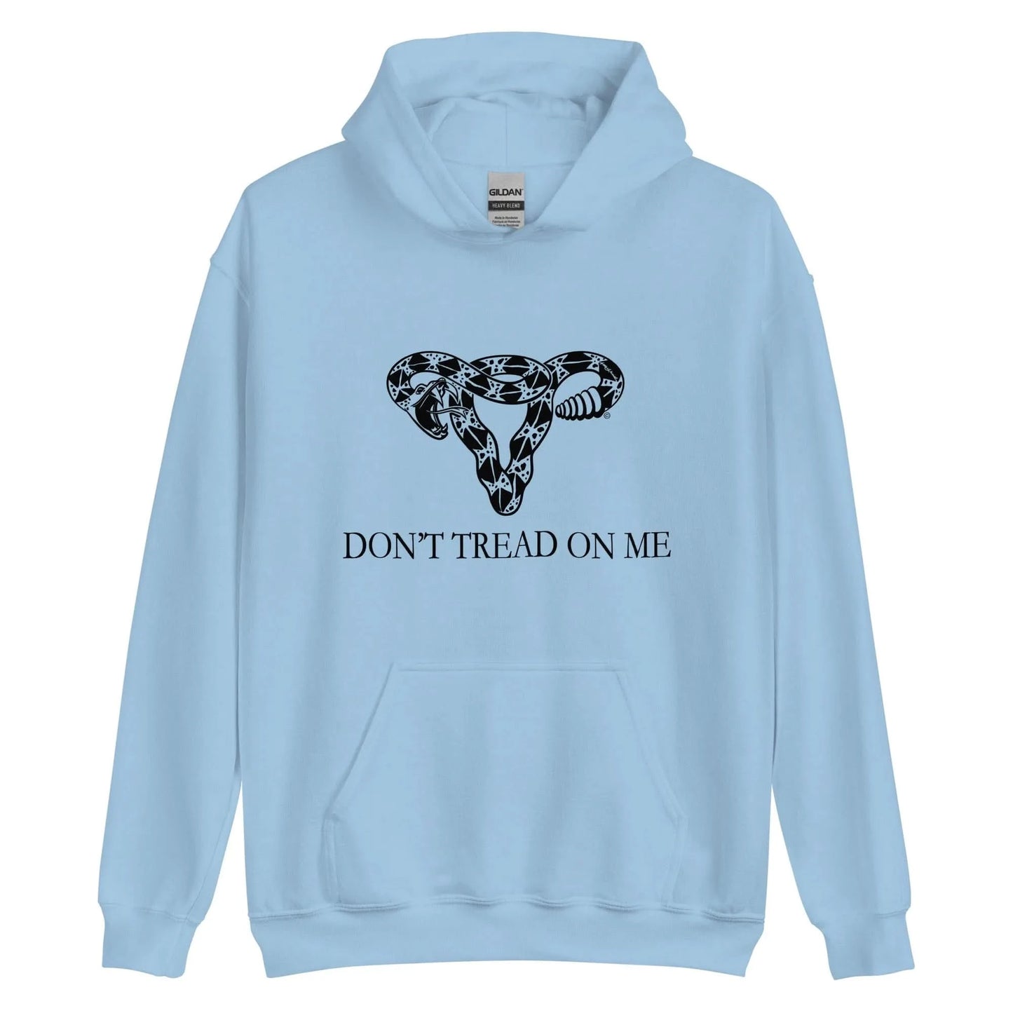 Don’t Tread On Me Feminist Snake Pro Choice Uterus Unisex Hoodie sweatshirt Women’s Abortion Birth control rights Roe V wade My Body My Choice Rebel Girl Rampage