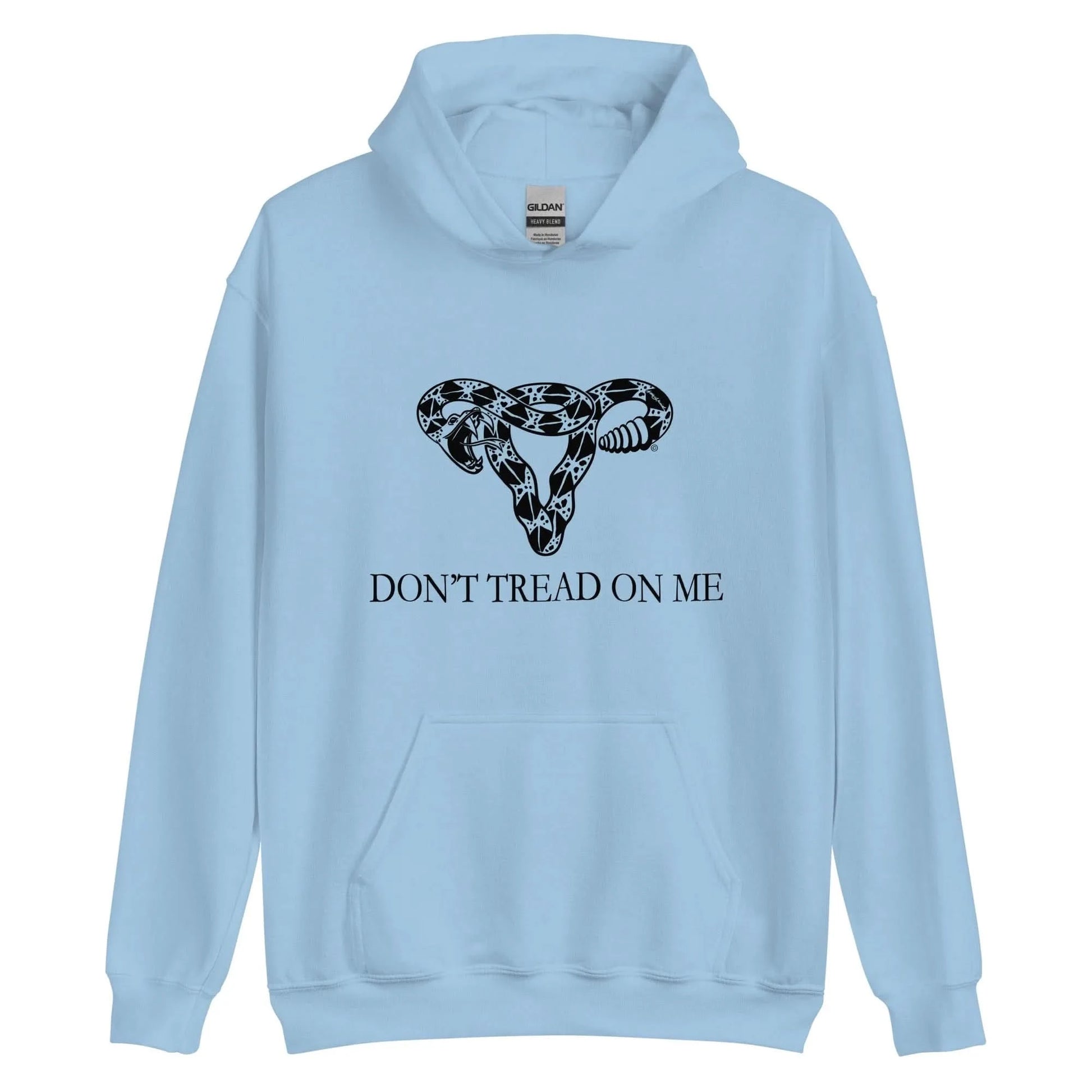 Don’t Tread On Me Feminist Snake Pro Choice Uterus Unisex Hoodie sweatshirt Women’s Abortion Birth control rights Roe V wade My Body My Choice Rebel Girl Rampage