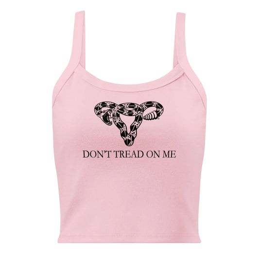 Don’t Tread On Me Feminist Uterus Crop Micro Rib Tank Top, Pro Choice Gadsden, Women’s Abortion Rights, Anne Lesniak, Rebel Girl Rampage 