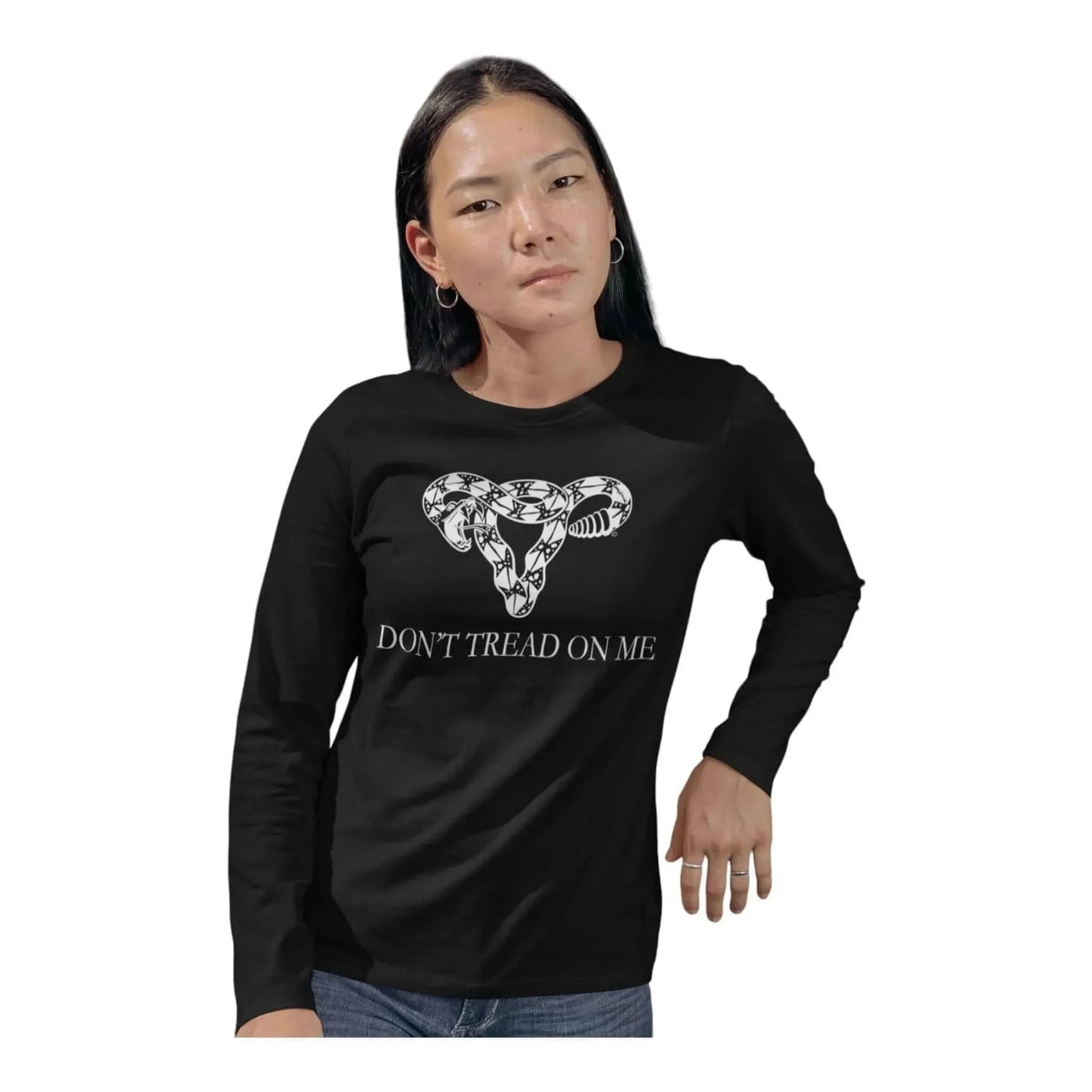 Don’t Tread On Me Pro Choice Uterus Long Sleeve t-shirt women empowerment abortion rights my body rattlesnake Pro-choice, Rebel Girl Rampage
