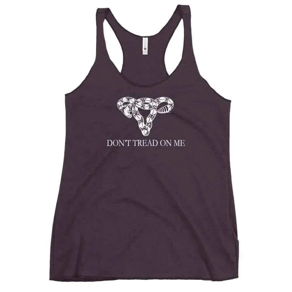 Don’t Tread On Me Uterus Racerback Tank
