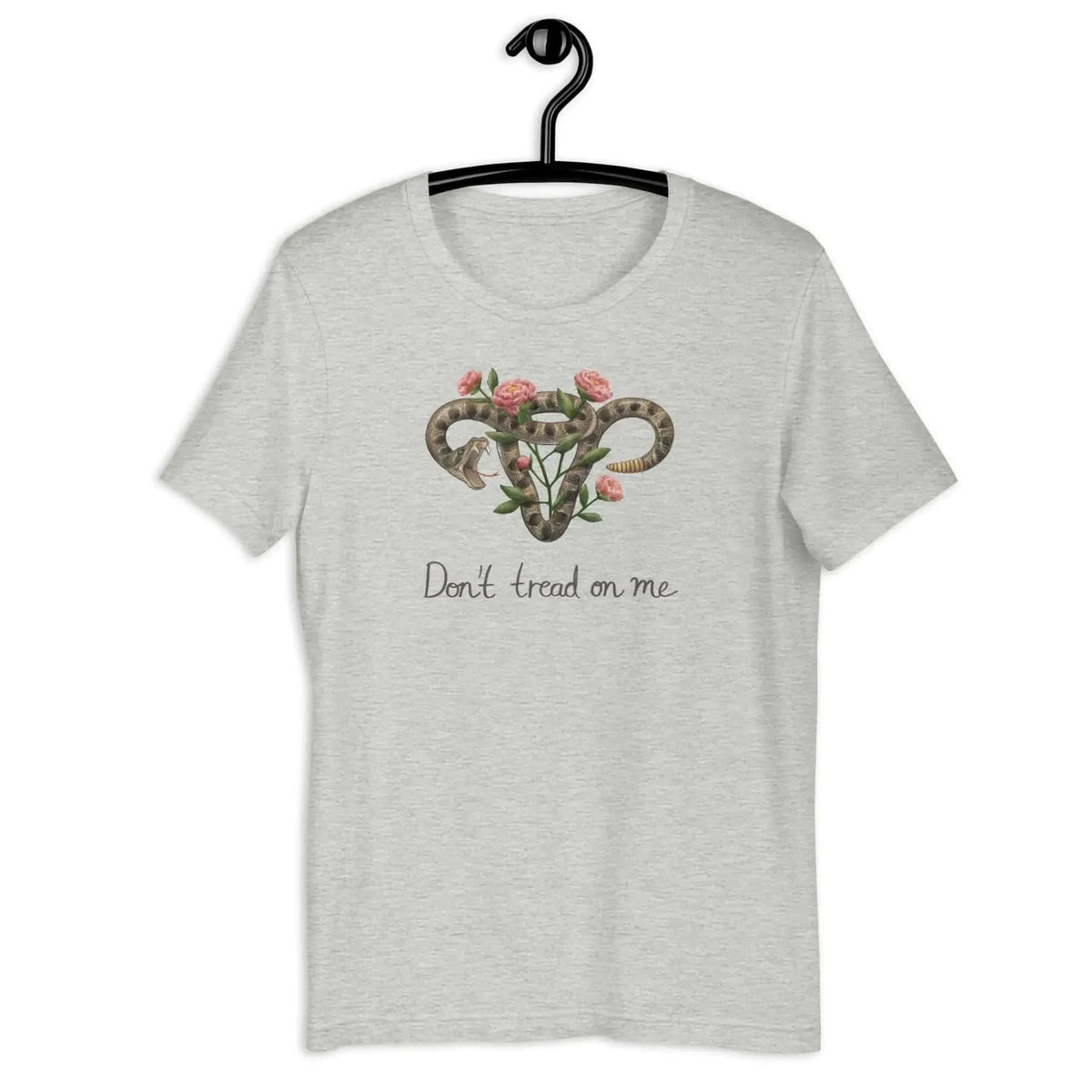 Don’t Tread on Me Uterus with Flowers Unisex T-Shirt - Rebel Girl Rampage
