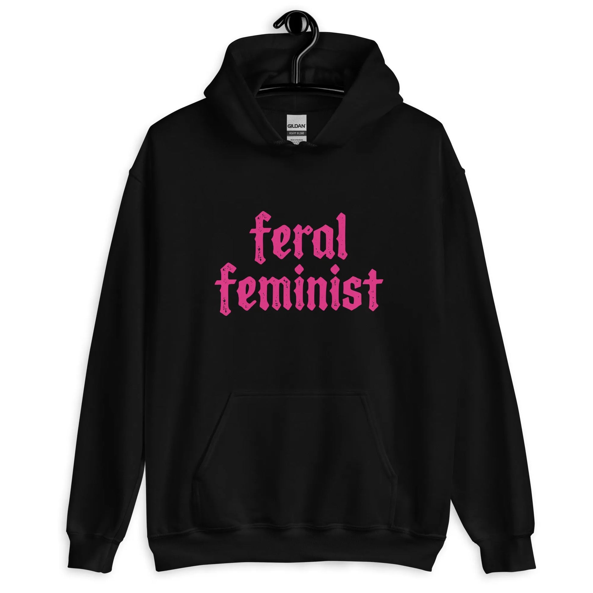 Feral Feminist graphic hoodie, badass, baddie, feral era, wild, rewilding, feminism, feminist, empowerment, Rebel Girl Rampage