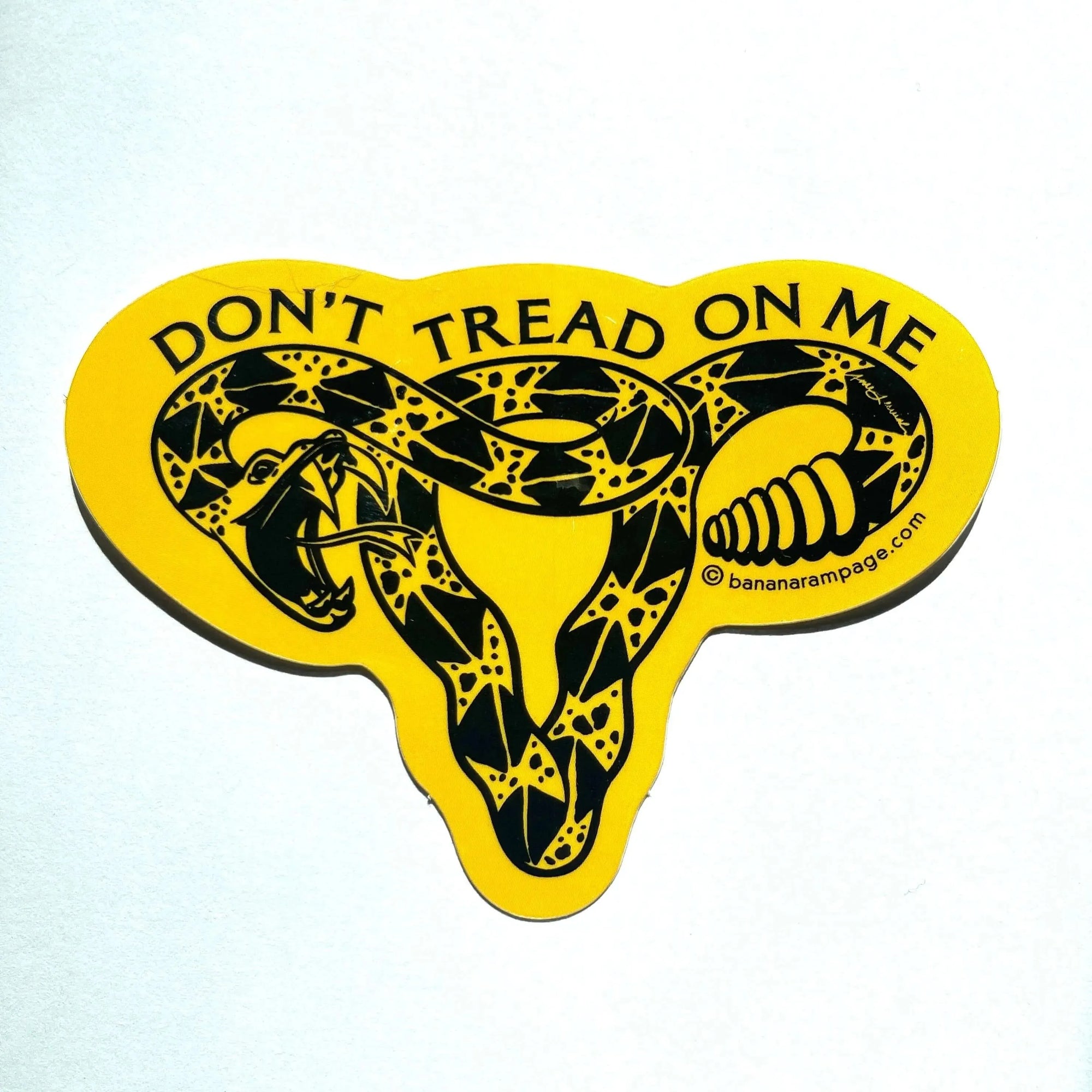 Don’t Tread On Me Uterus Die Cut Stickers