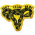 Embroidered sew-on Don’t Tread On Me uterus patch by Anne Lesniak. Pro Choice merch available at rebel girl rampage 20% of profits donated to Planned Parenthood of Greater Texas for Abortion Rights