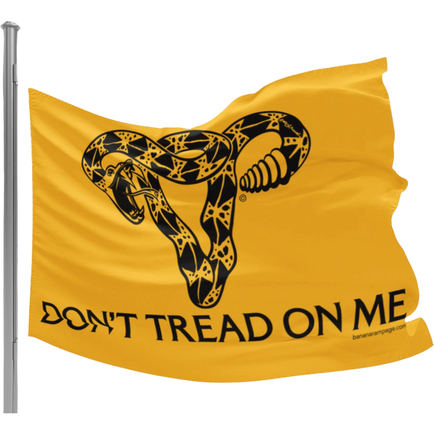 Don’t Tread On Me Uterus Flag