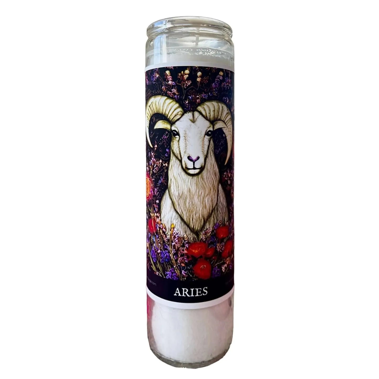 Aries Organic Soy hand poured candle. Fire sign zodiac astrology altar manifestation Wicca celestial prayer candle home decor