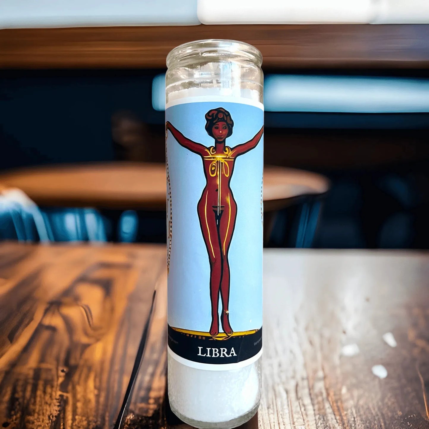 Libra Zodiac Astrology Soy Prayer Candle