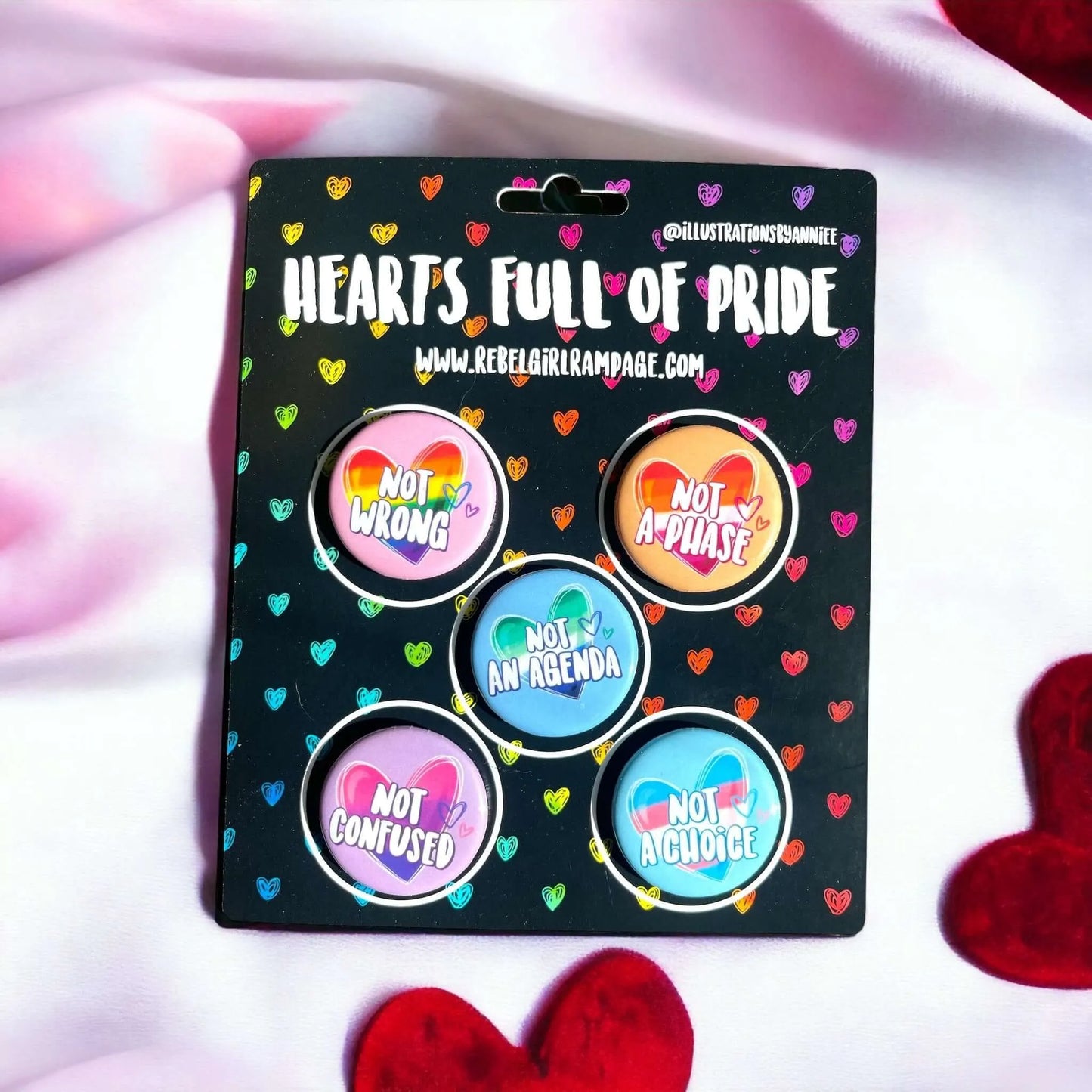 Hearts Full Of Pride Button Pack