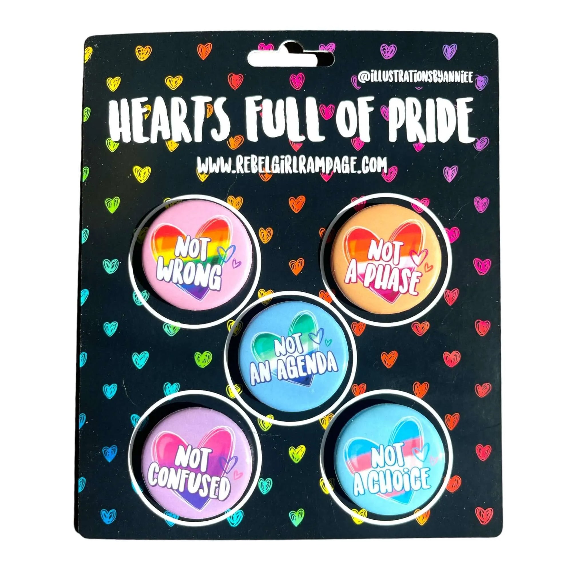 Hearts Full Of Pride Button Pack