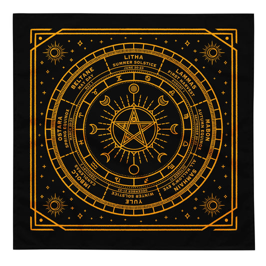 Season of the witch Beltane  pagan goddess calendar magick seasons bandana pets dogs 