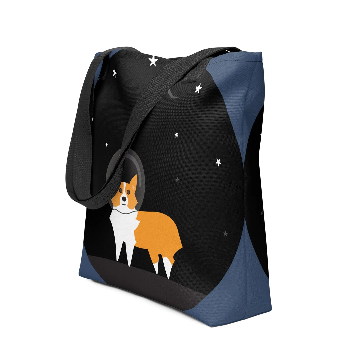 Astro Outer Space Corgi Puppy Rescue Dog  Reusable Toe Market Bag Adopt Don’t Shop Rebel Girl Rampage