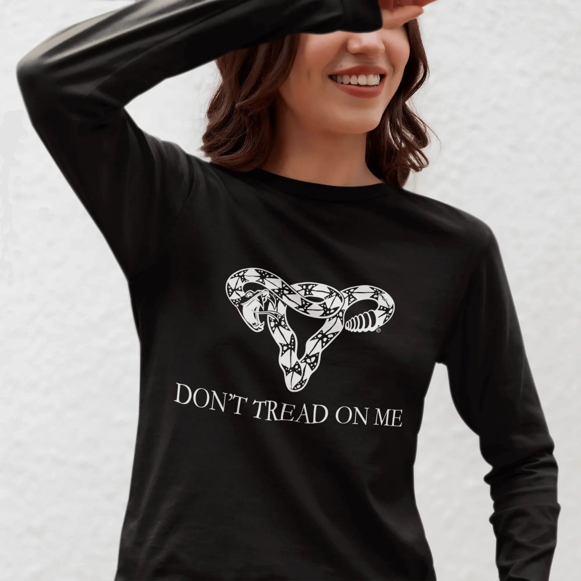 Don’t Tread On Me Pro Choice Uterus Long Sleeve t-shirt women empowerment  abortion rights my body rattlesnake Pro-chioice