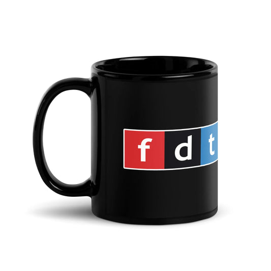 FDT Black Ceramic Coffee Mug, Anne Lesniak , Public Radio, Rebel Girl Rampage 