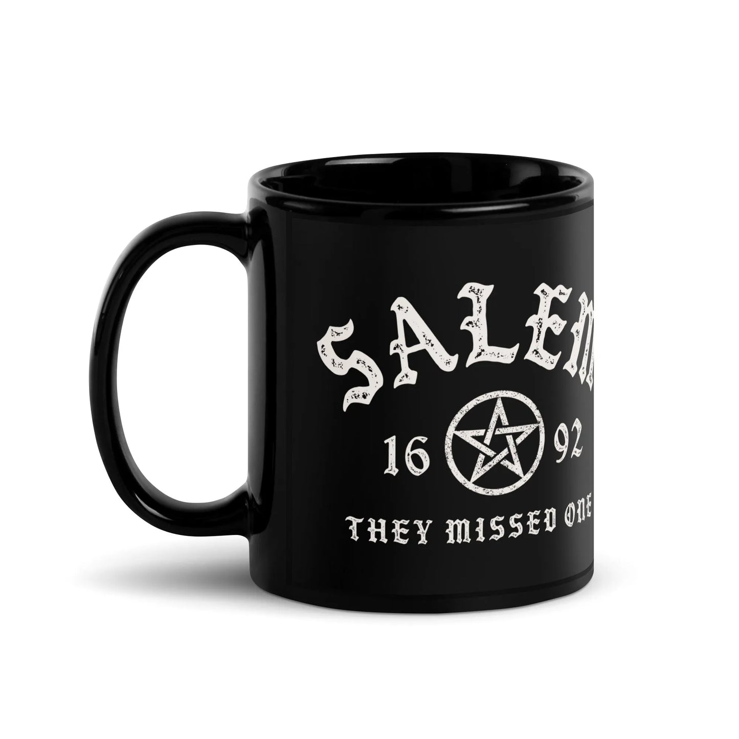 Salem University Black Ceramic Coffee Mug, Magick, the witches you couldn’t burn, Rebel Girl Rampage 