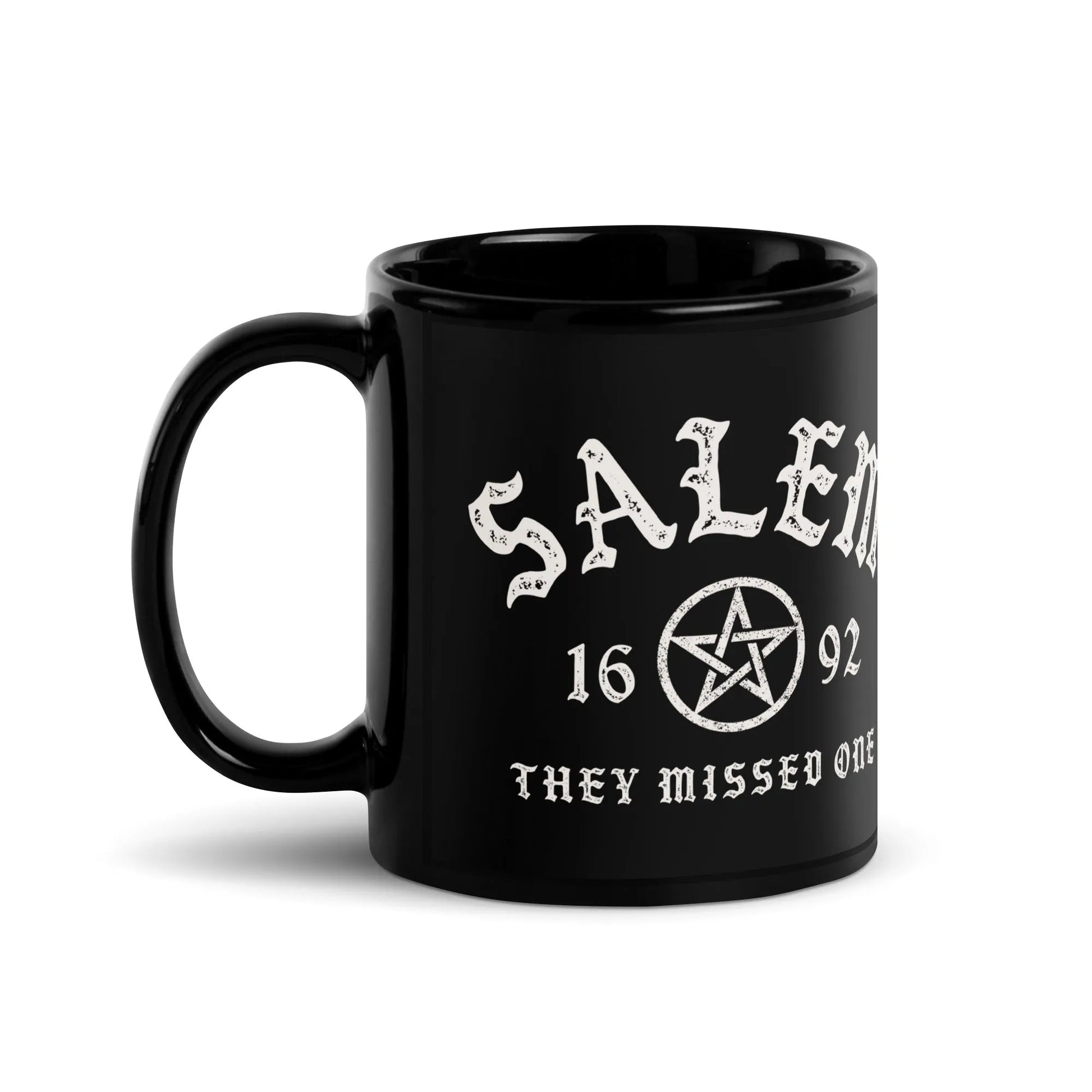 Salem University Black Ceramic Coffee Mug, Magick, the witches you couldn’t burn, Rebel Girl Rampage 