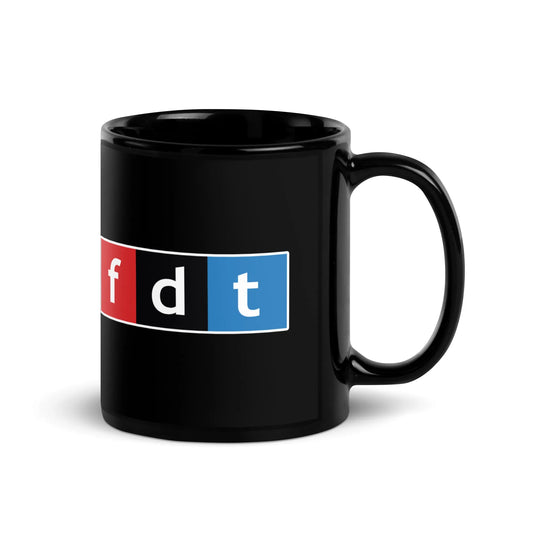FDT Black Ceramic Coffee Mug, Anne Lesniak , Public Radio, Rebel Girl Rampage 